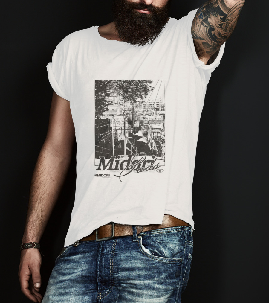 Midori Pads Midori Japan City Street Scene Urban Landscape T-Shirt