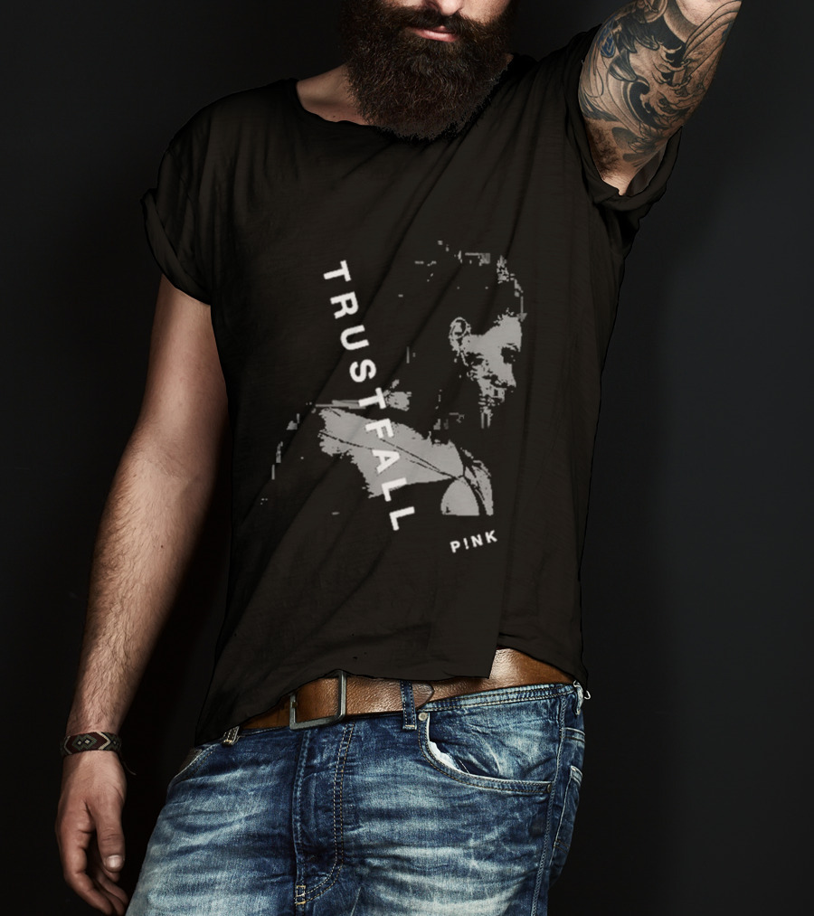 TRUSTFALL PINK Album T-Shirt