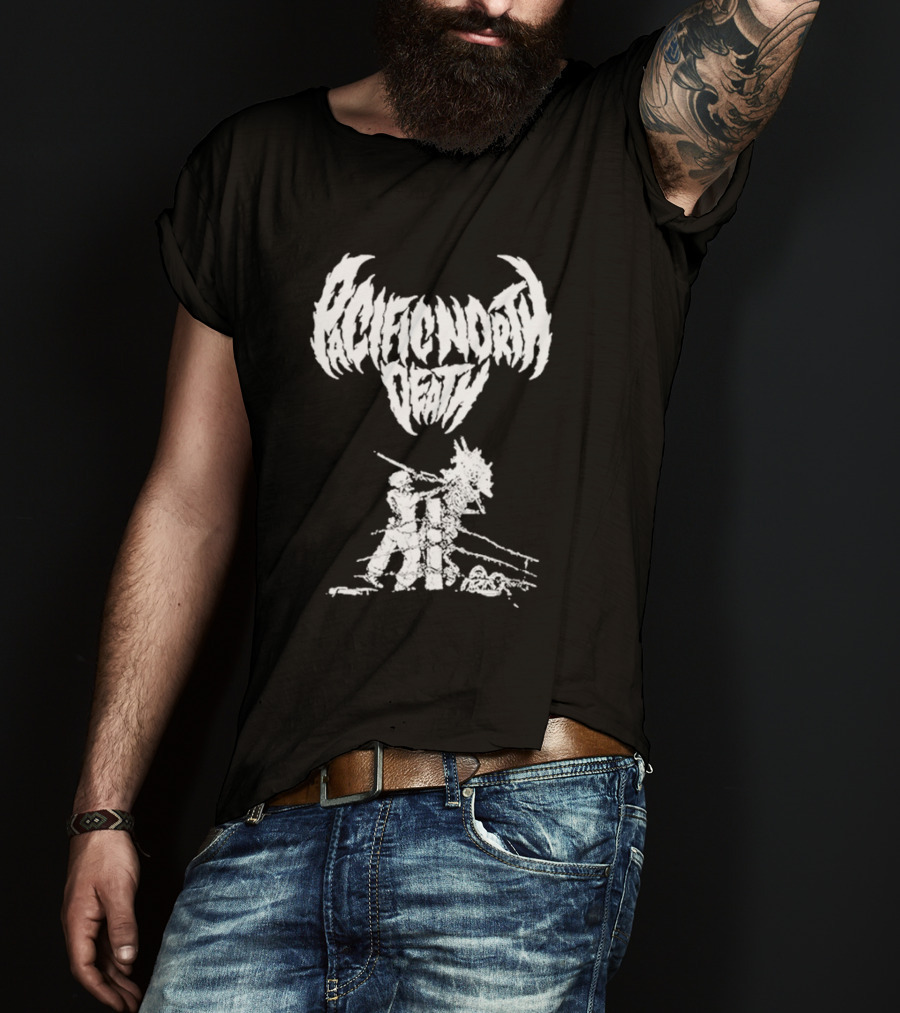 Pacific North Death Skeleton Grim Reaper T-Shirt