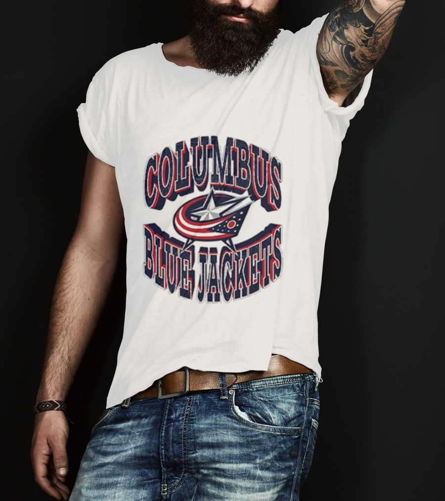 Columbus Blue Jackets Official Team Emblem T-Shirt