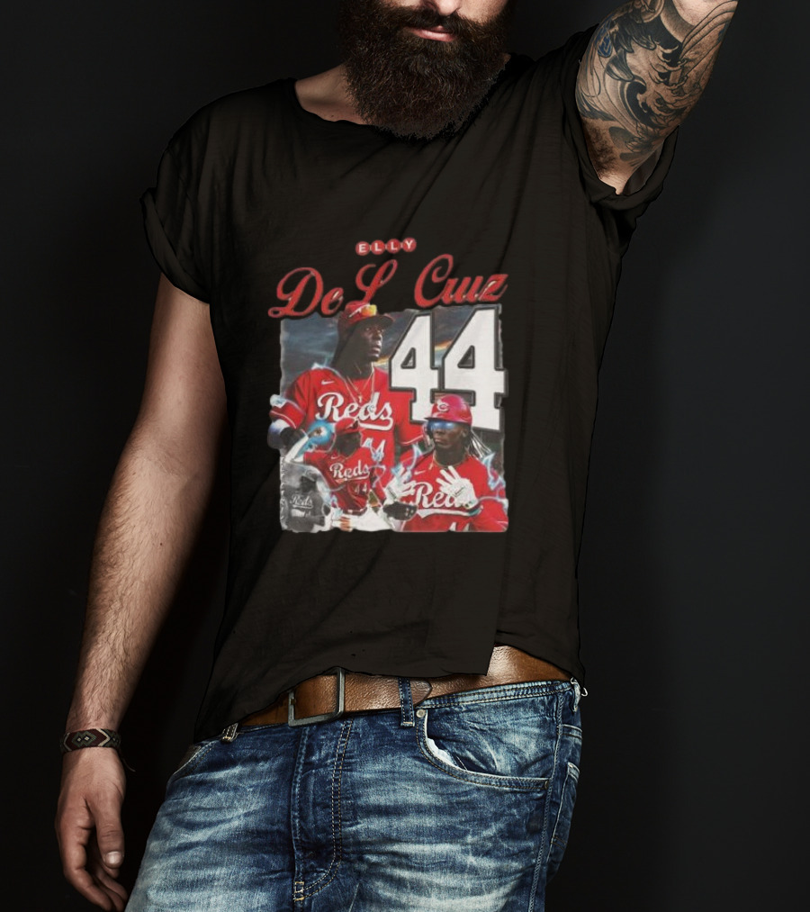 Elly De La Cruz Reds 44 Cincinnati Baseball Electricidad T-Shirt