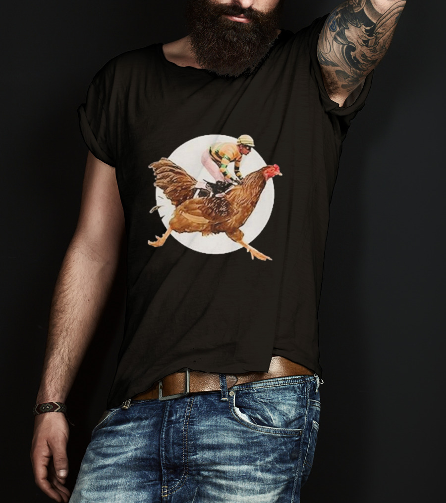 Surreal Race: Jockey On A Giant Chicken T-Shirt