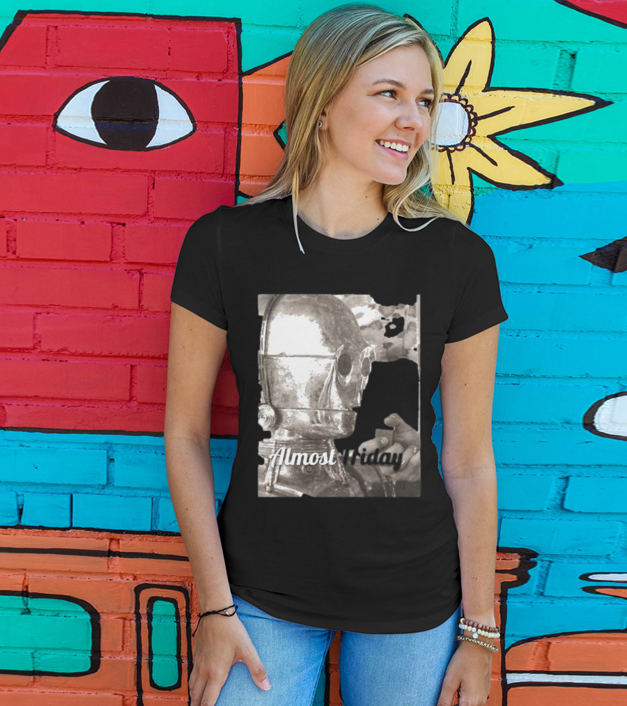 Almost Friday Star Wars C-3PO Smoking T-Shirt