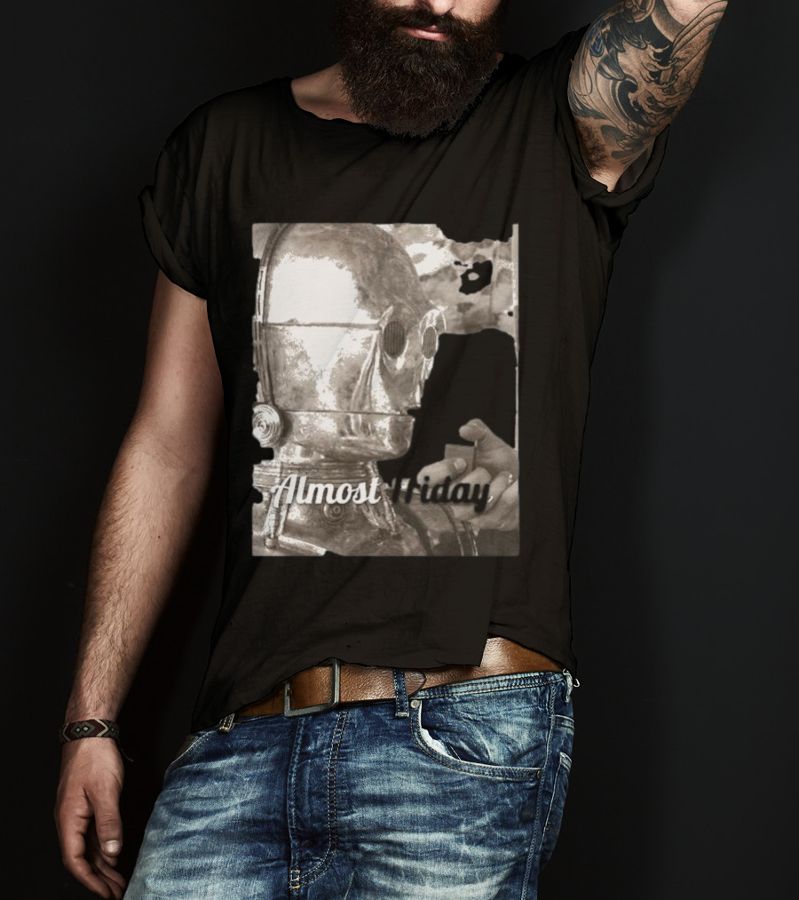Almost Friday Star Wars C-3PO Smoking T-Shirt