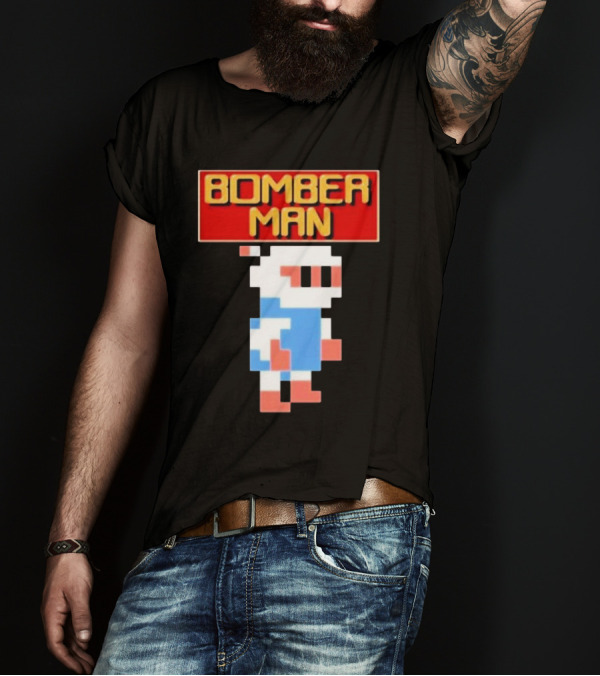 Bomberman Classic NES 8-Bit Video Game Icon T-Shirt