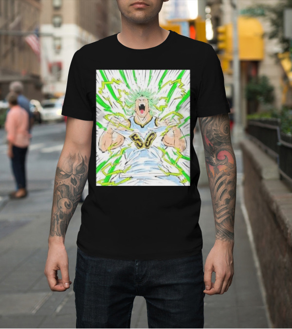 Shirt: Nuggets Aaron Gordon Number 50 Electrifying Energy Burst T-Shirt Nuggets Aaron Gordon Number 50 Electrifying Energy Burst T-Shirt