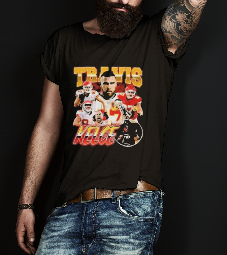 Travis Kelce Chiefs Players Collage T-Shirt