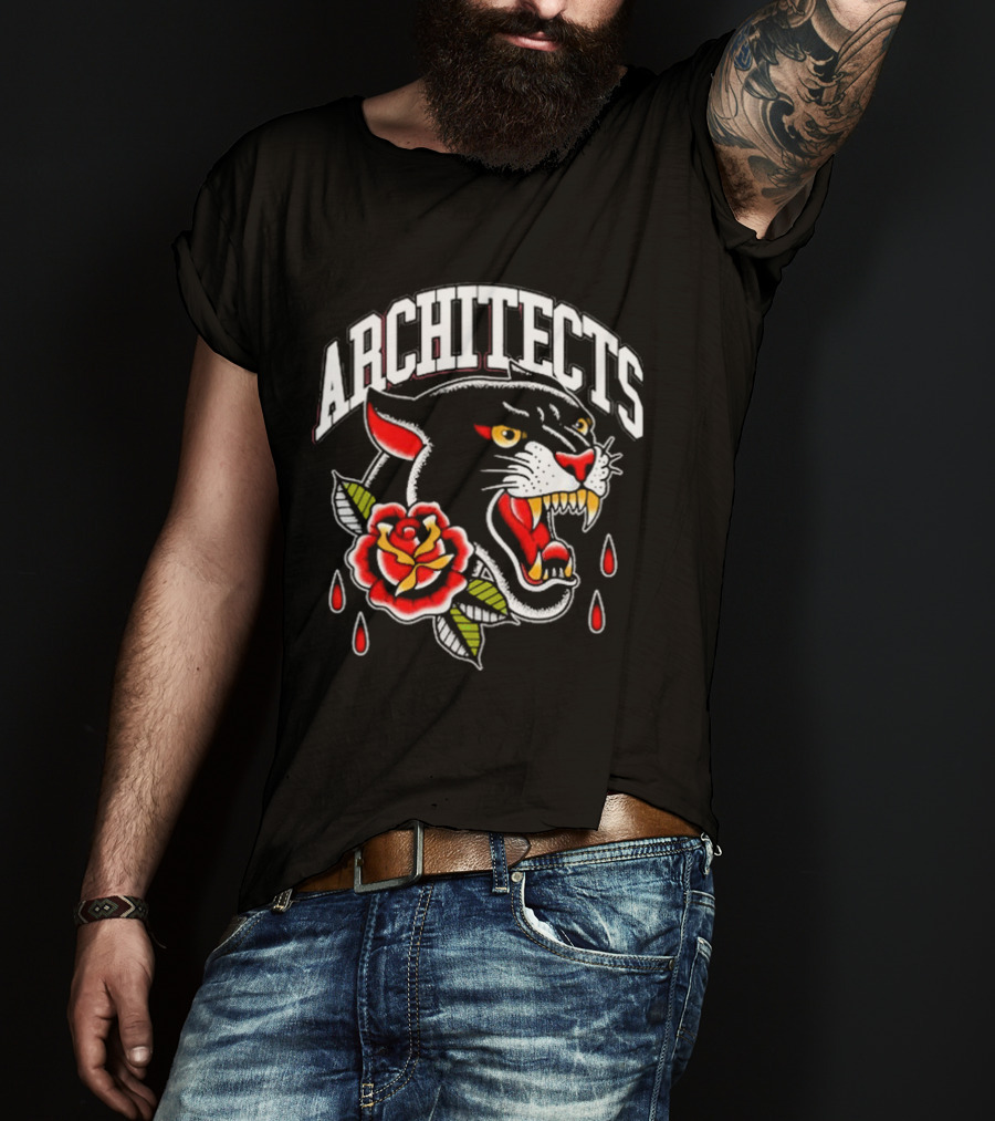 ARCHITECTS Panther Tattoo Black T-Shirt
