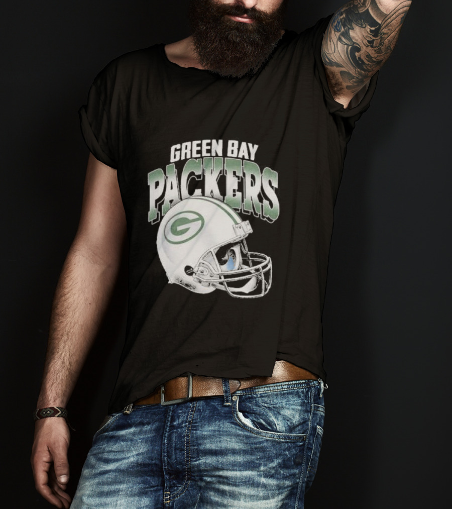 Green Bay Packers Classic Helmet Gradient T-Shirt