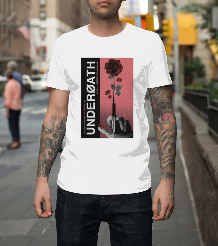 UNDEROATH Voyeurist Tour Oct 1 2024 The Fillmore Detroit T-Shirt