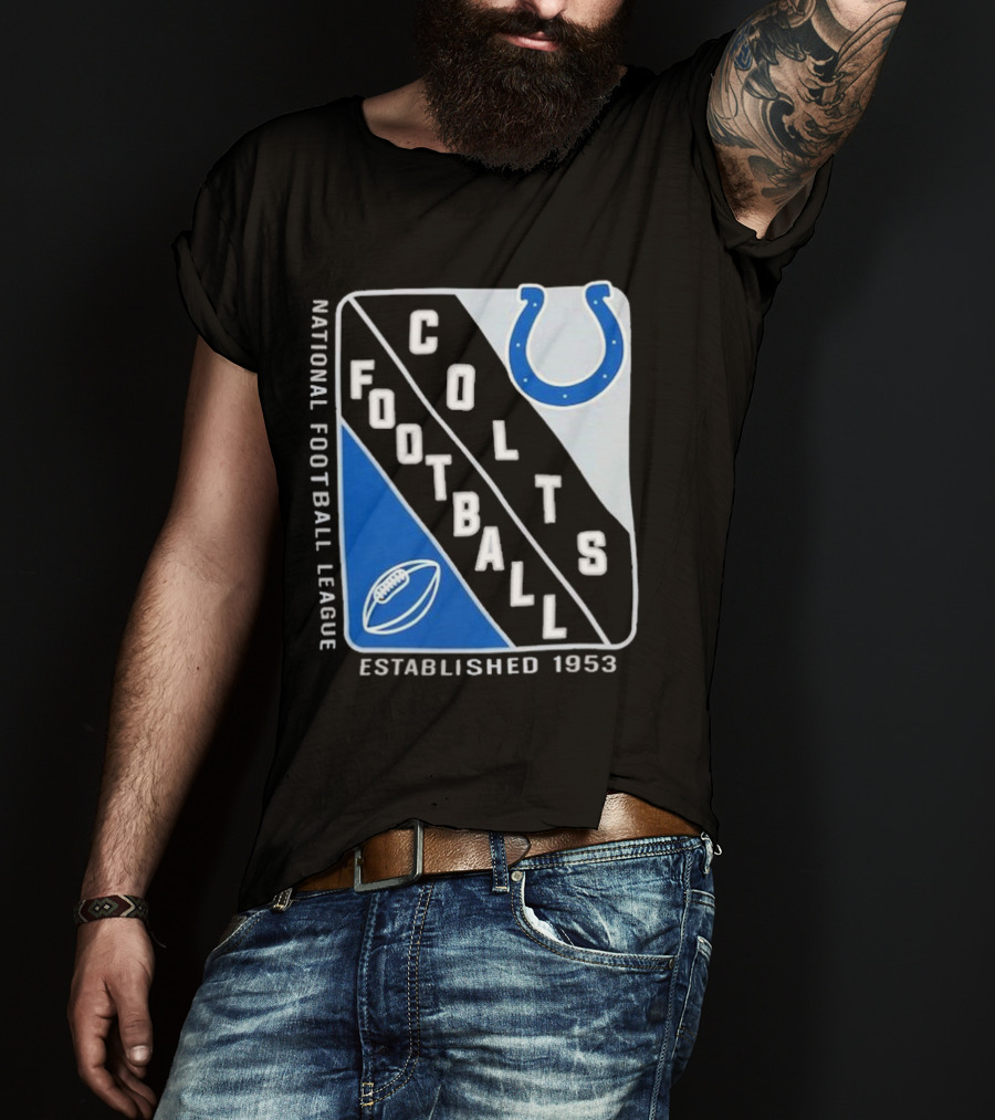 NATIONAL FOOTBALL LEAGUE COLTS FOOTBALL ESTABLISHED 1953 T-Shirt