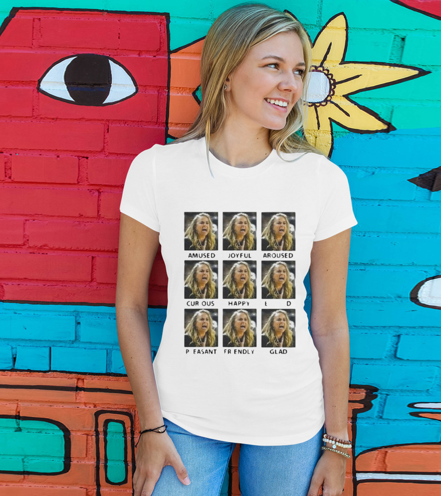 Amused Joyful Aroused Curious Happy Pleased Friendly Glad Becky Hammon T-Shirt