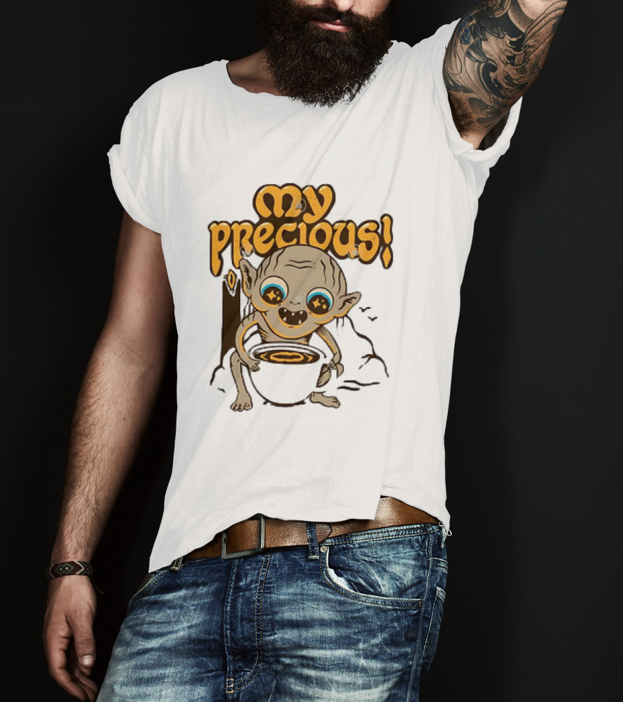 Gollum My Precious Coffee Lover Fantasy Cup T-Shirt