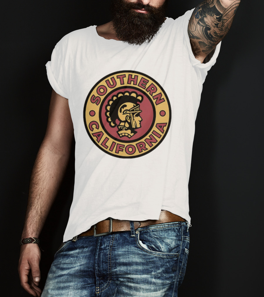 Southern California Trojan Warrior Circle Emblem T-Shirt
