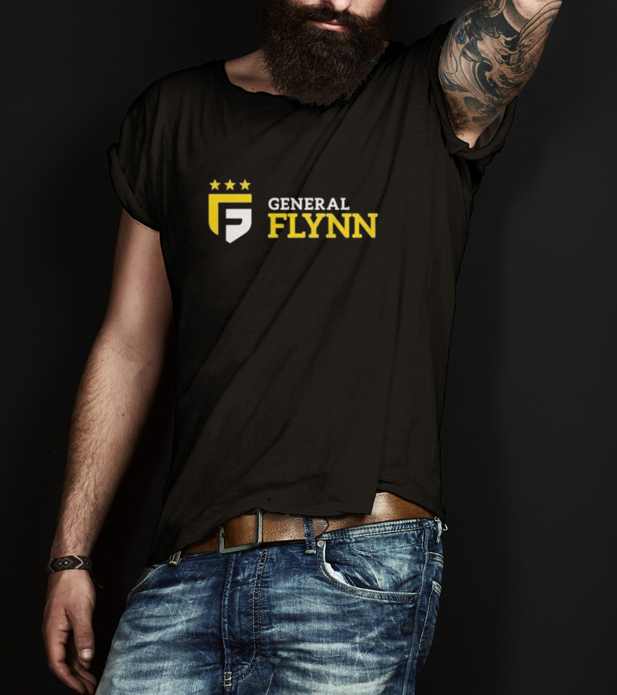 General Flynn Three Stars Shield Logo Flynnmovie T-Shirt