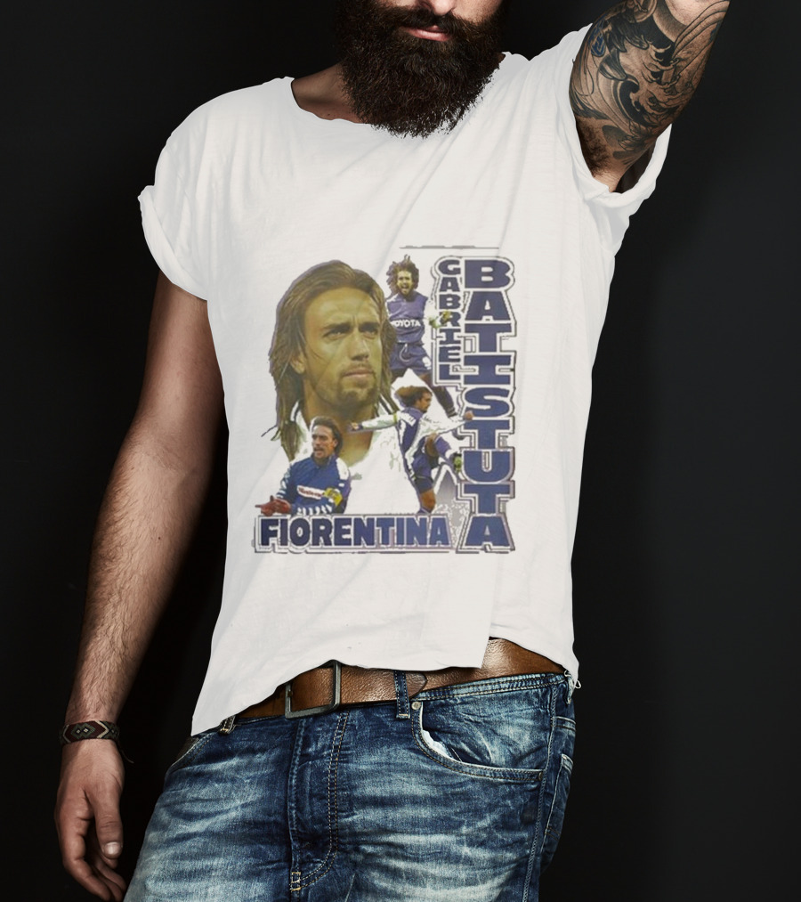 Gabriel Batistuta Fiorentina Football Legend T-Shirt