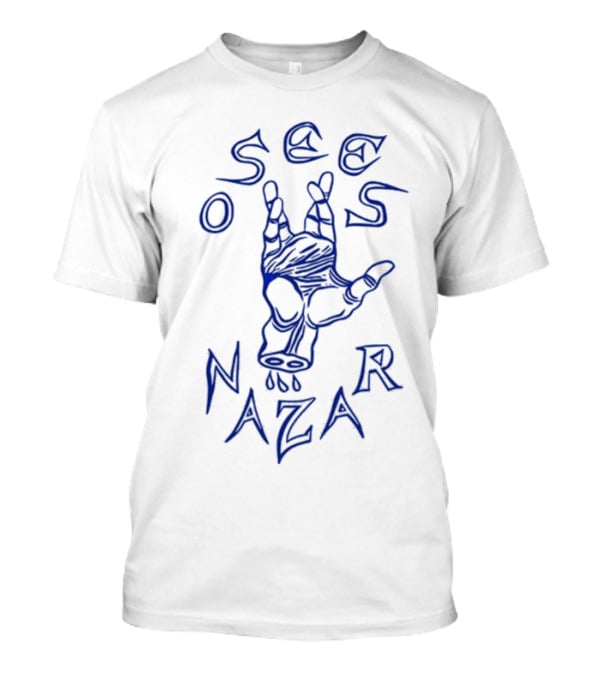 Osees Nazar Hand Symbol With Dripping Fingers T-Shirt