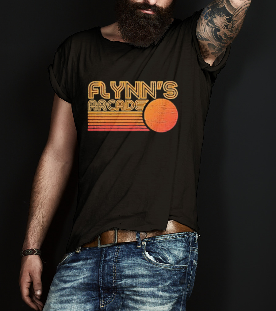 Flynn's Arcade Sunset Vintage T-Shirt