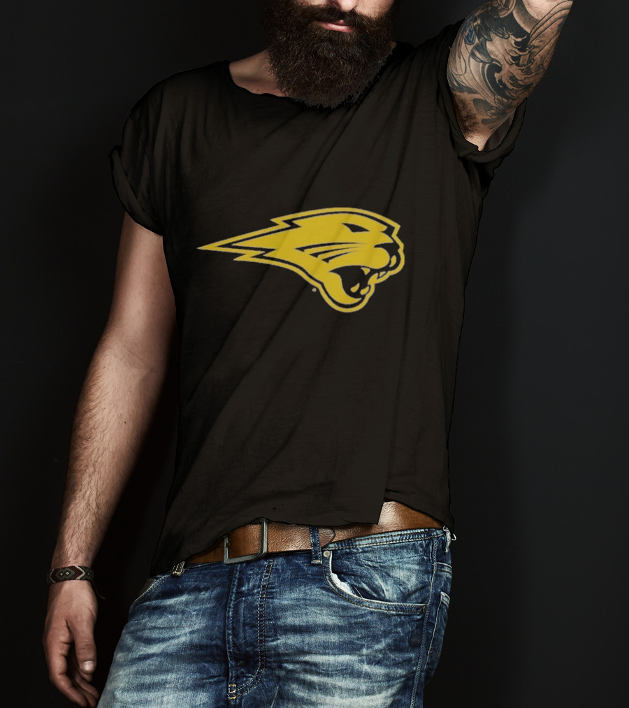 Panthers Logo Heavyweight Yellow Panther Emblem T-Shirt