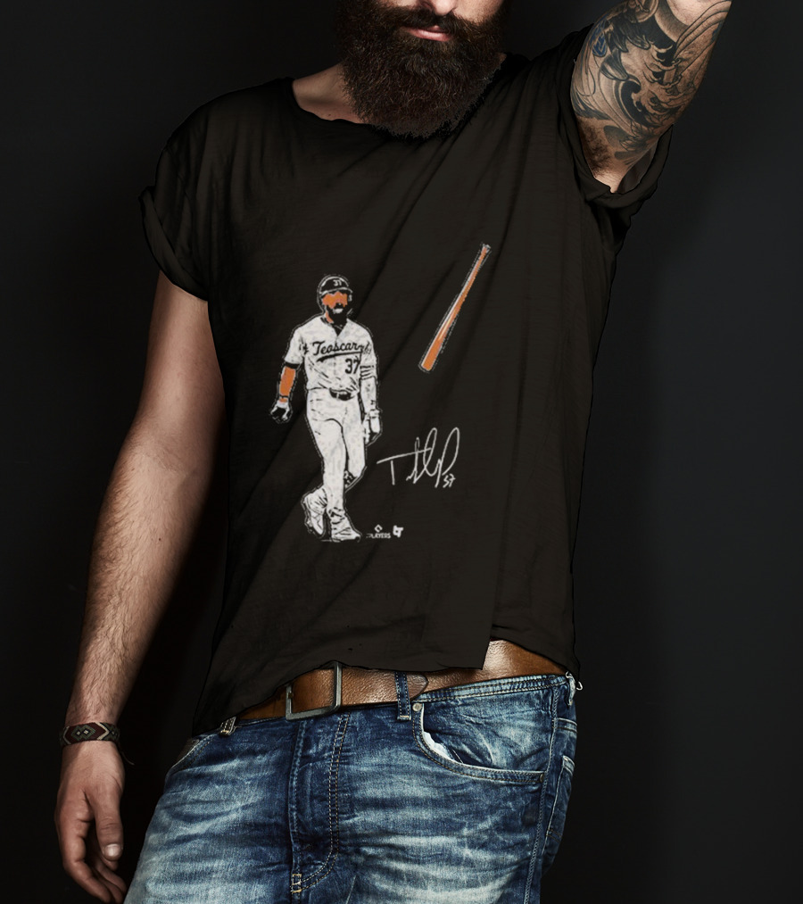 Teoscar Hernandez 37 Baseball Bat Flip Signature Players T-Shirt