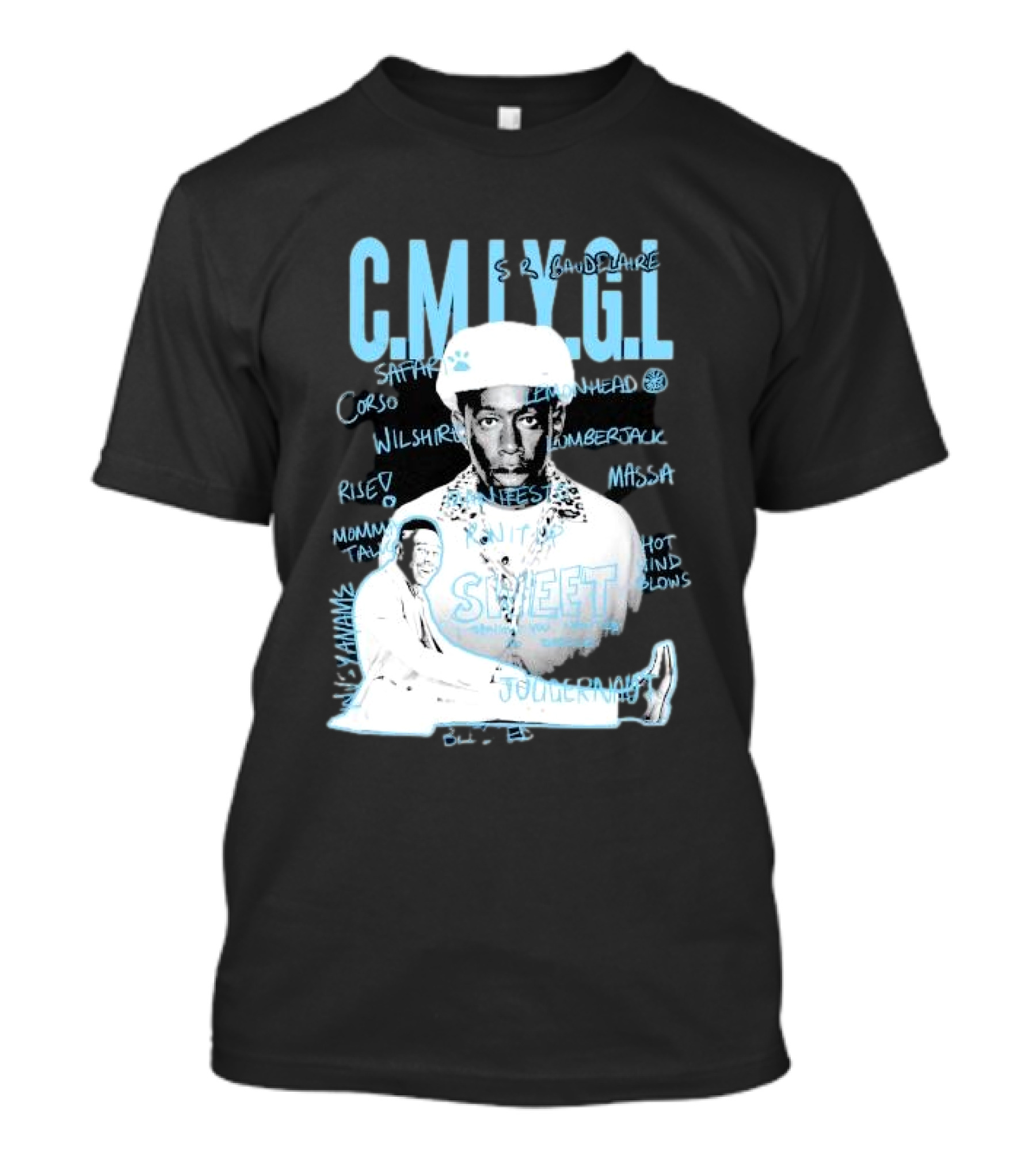 C.M.I.Y.G.L. Tyler Call Me If You Get Lost Sweet Journey S.R. Baudelaire Portrait Saffron Lemonhead Corso Wilshire Lumberjack Massa T-Shirt