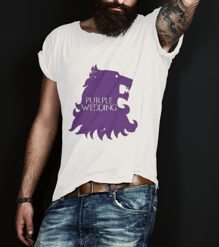 Purple Wedding Lannister Lion Crest T-Shirt