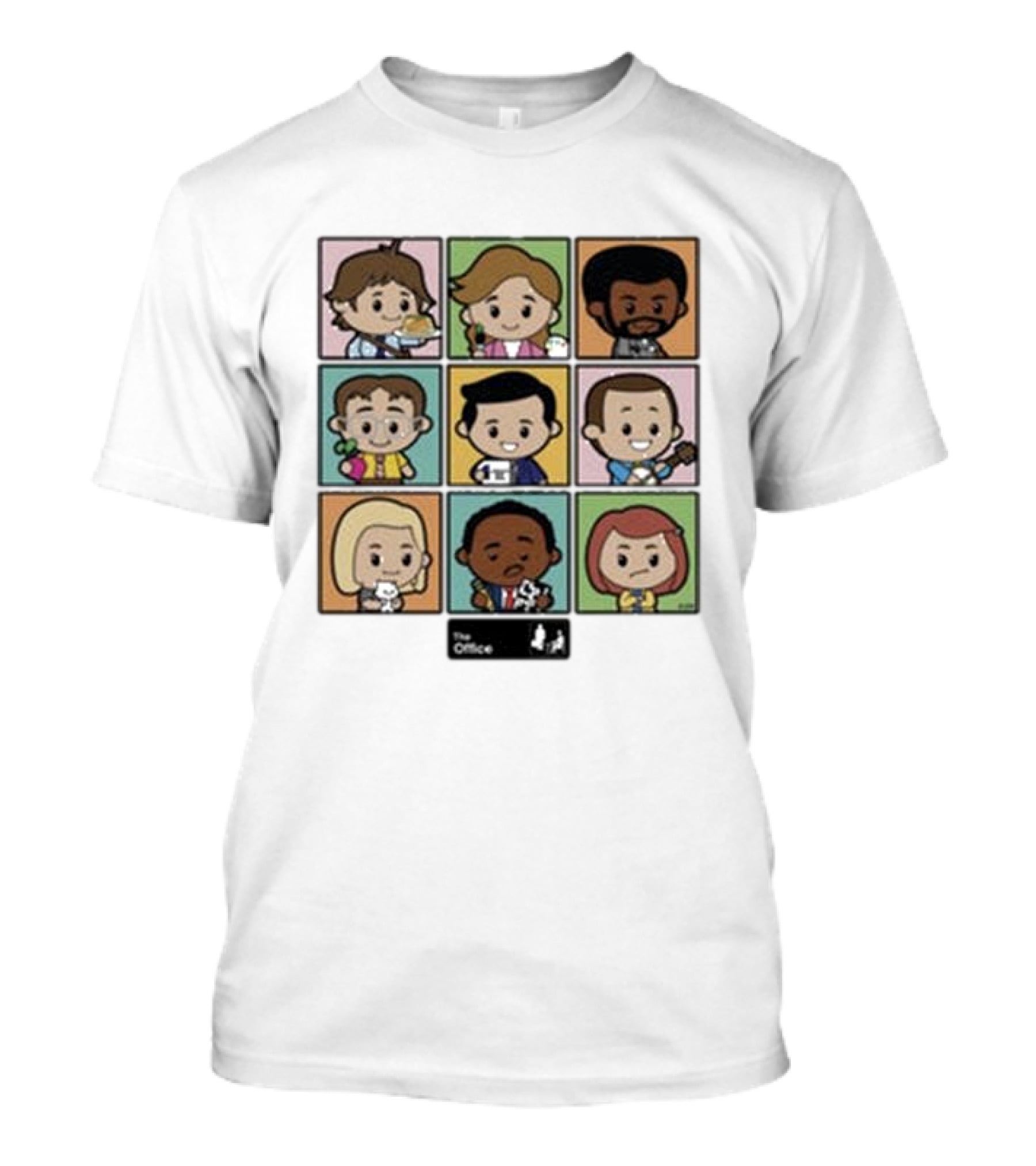 The Office Characters Cartoon Grid Toddler T-Shirt