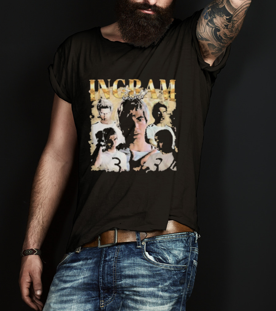 Todd Ingram Retro Collage With Gold Text And Number Three T-Shirt