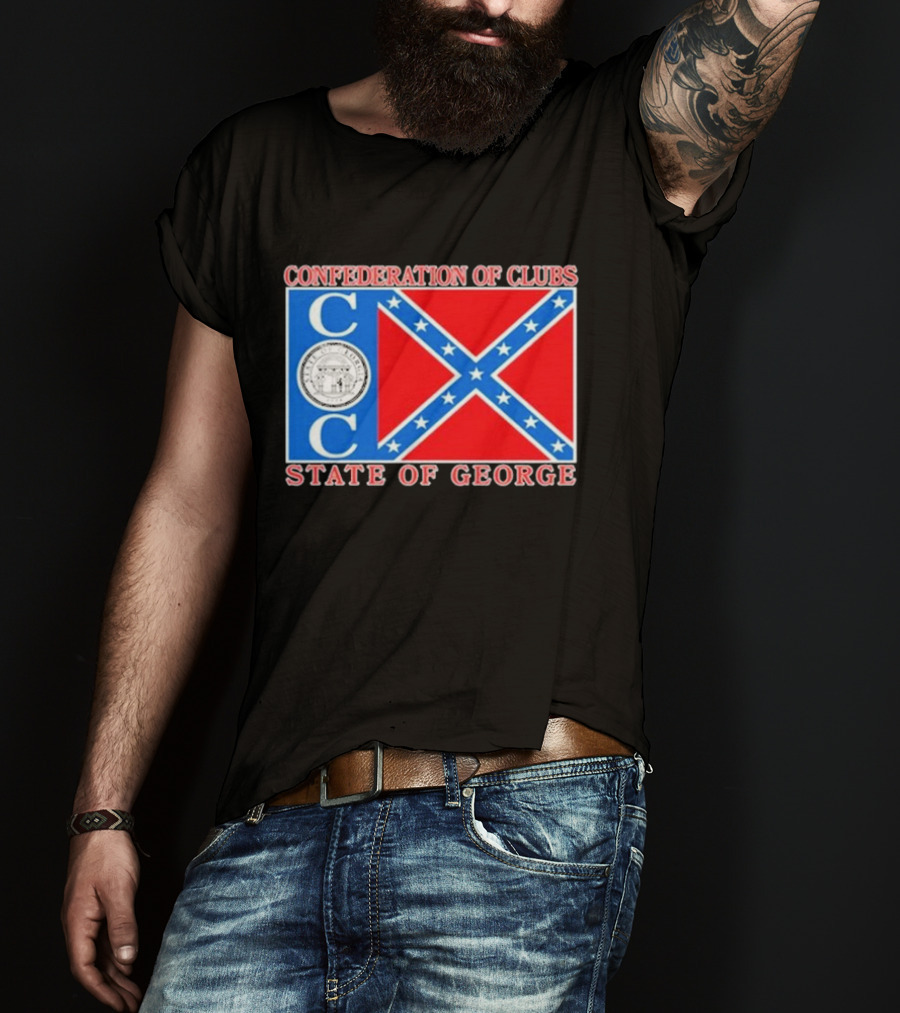 The Good Liars Confederation Of Clubs COC State Of Georgia Flag T-Shirt