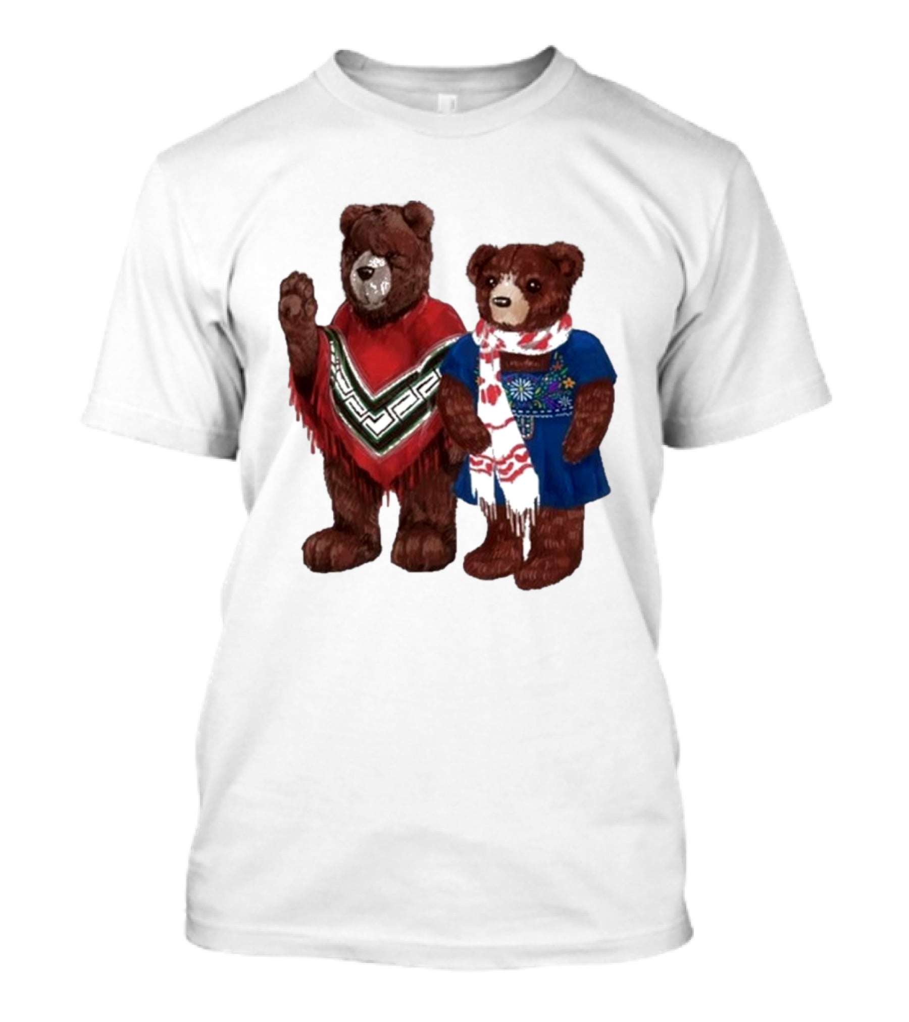 My Morning Jacket Pooch And Denise Bears Winter Poncho And Scarf T-Shirt