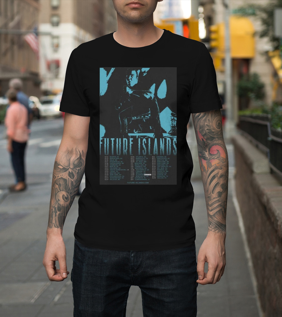 Future Islands August 28 2024 Dallas TX Live Tour Dates and Locations T-Shirt