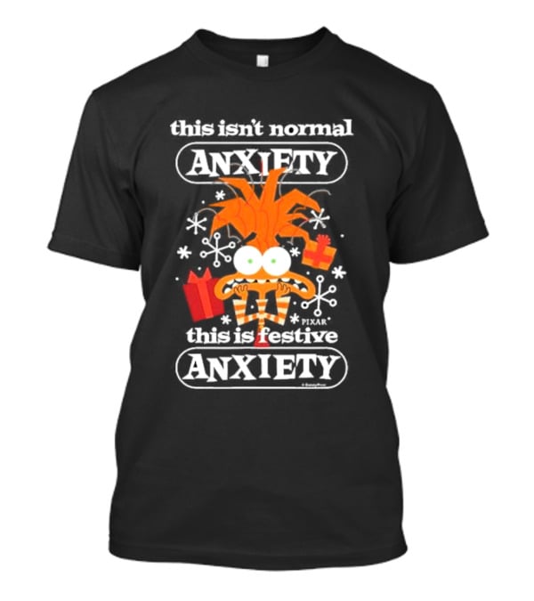 Inside Out Pixar This Isn’t Normal Anxiety This Is Festive Christmas T-Shirt
