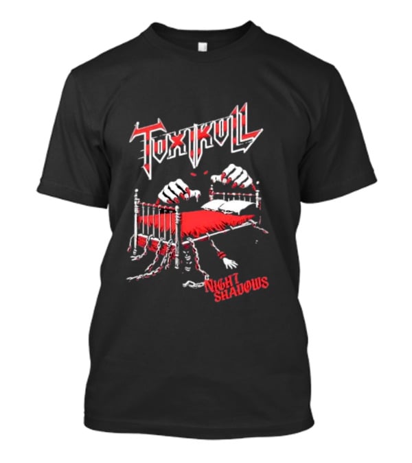 Toxikull Night Shadows Ghostly Red Chains And Claws T-Shirt
