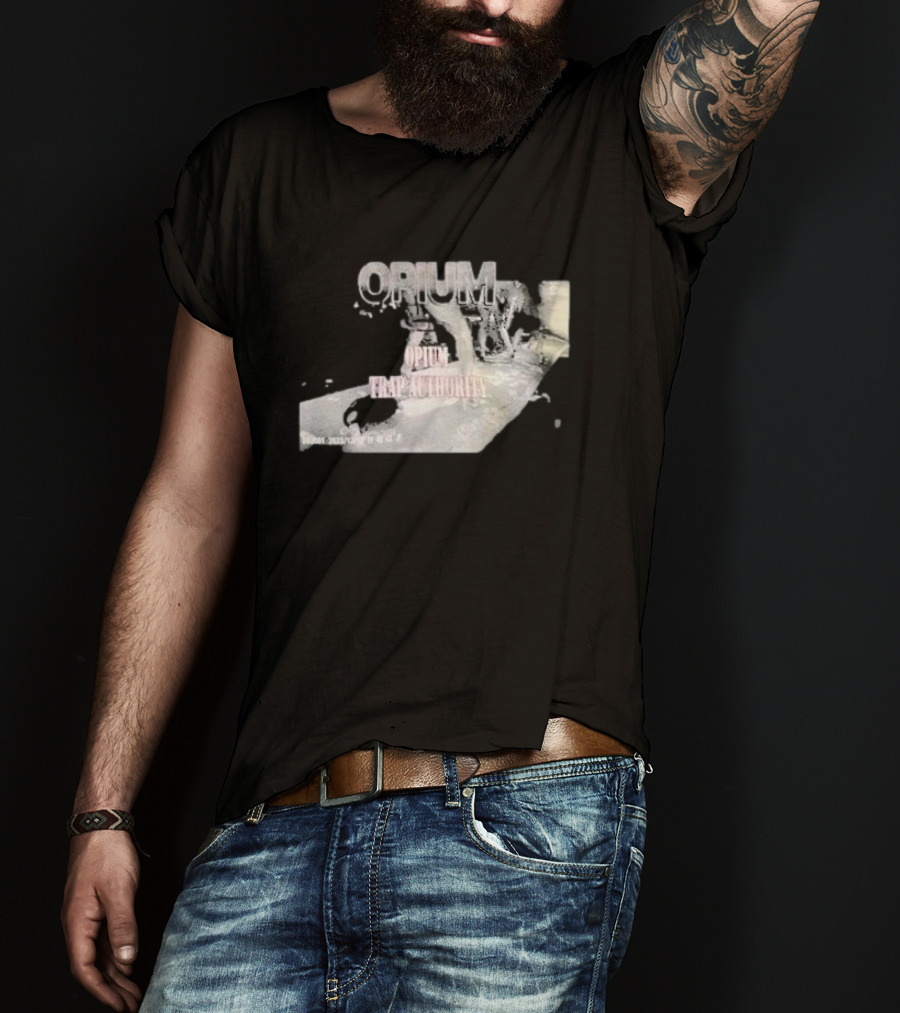 Opium Trap Authority Vintage Grunge T-Shirt
