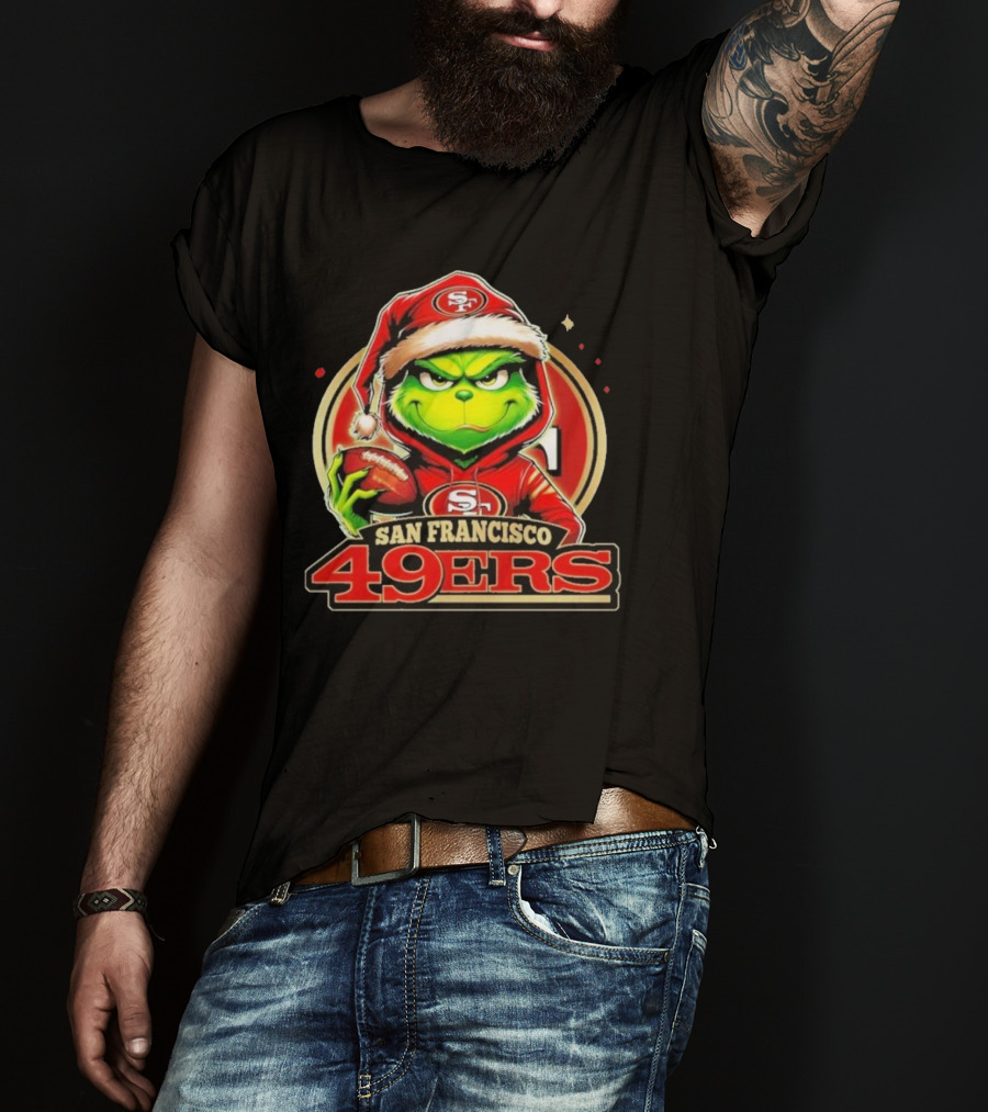 The Grinch San Francisco 49ers Football Mashup T-Shirt