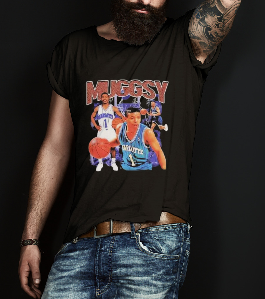 Muggsy Bogues Charlotte Basketball Legend T-Shirt