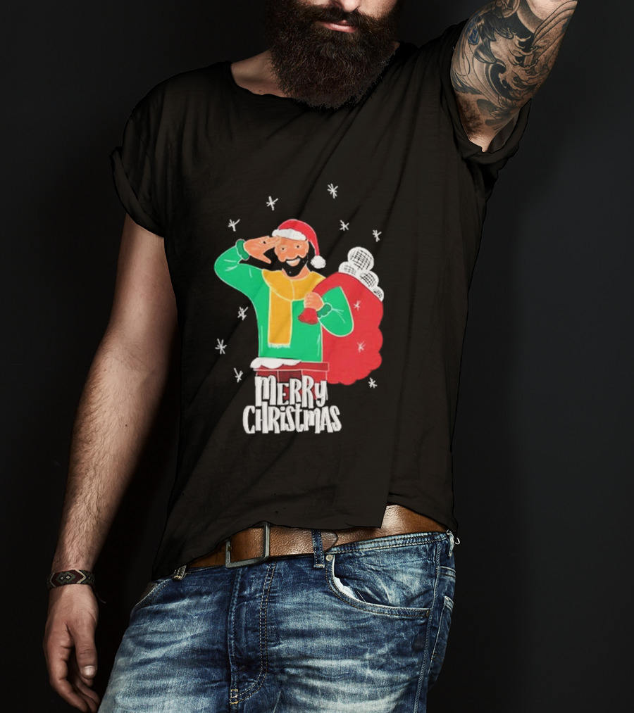 Merry Christmas Jb Gill Santa Holiday Collection T-Shirt