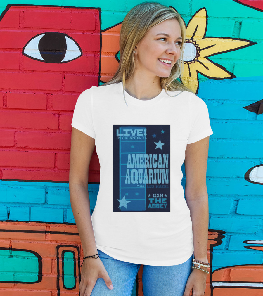 LIVE American Aquarium With Lou Hazel The Abbey Orlando FL 12.3.24 T-Shirt