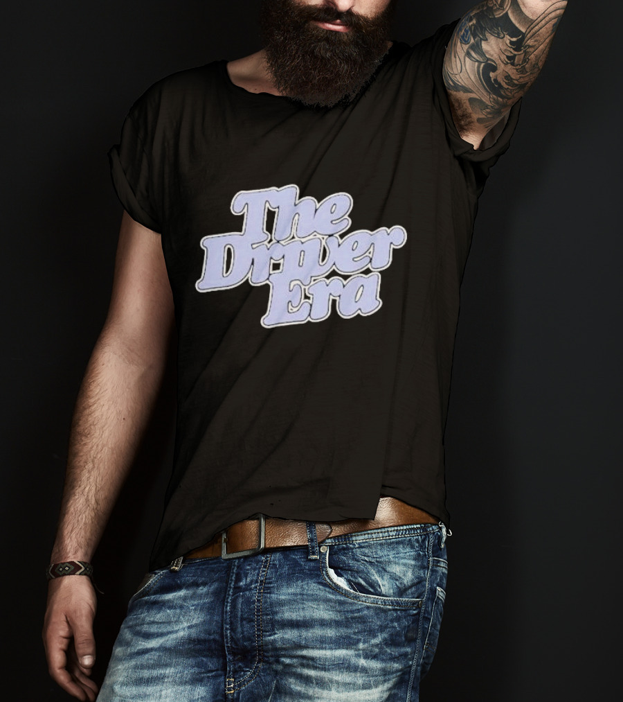 The Driver Era Lavender Text T-Shirt