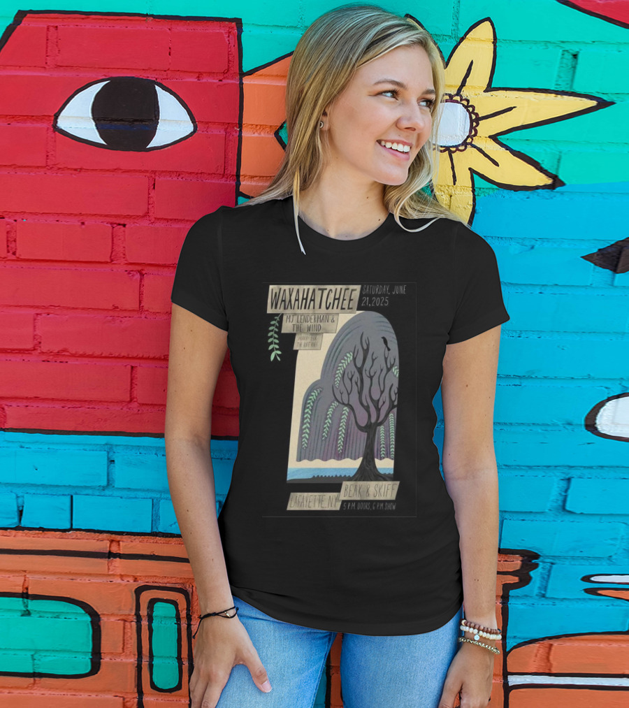 Waxahatchee June 21 2025 MJ Lenderman And The Wind LaFayette NY Beak And Skiff Apple Orchards Tour T-Shirt