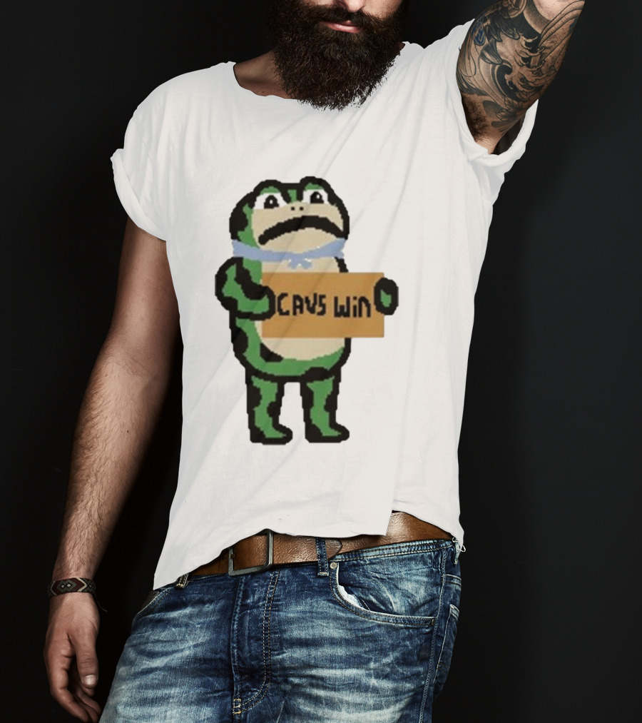 Cavs Win Victory Frog Pixel T-Shirt