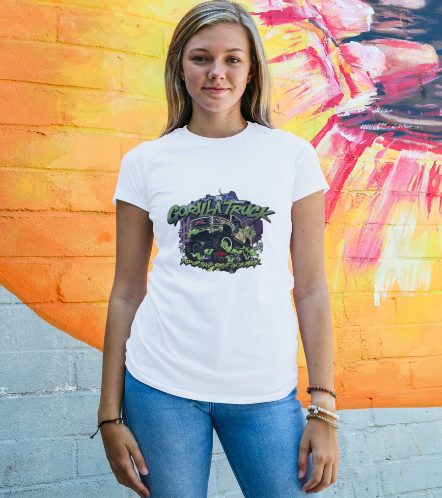 The Gorilla Truck Pop Up Shop Right On Ya Block T-Shirt