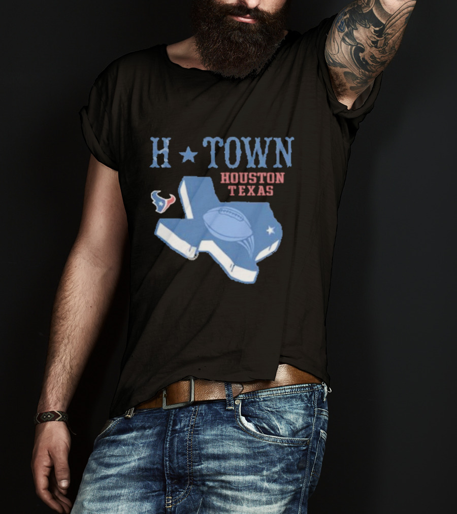 H-Town Houston Texas Football Texans T-Shirt
