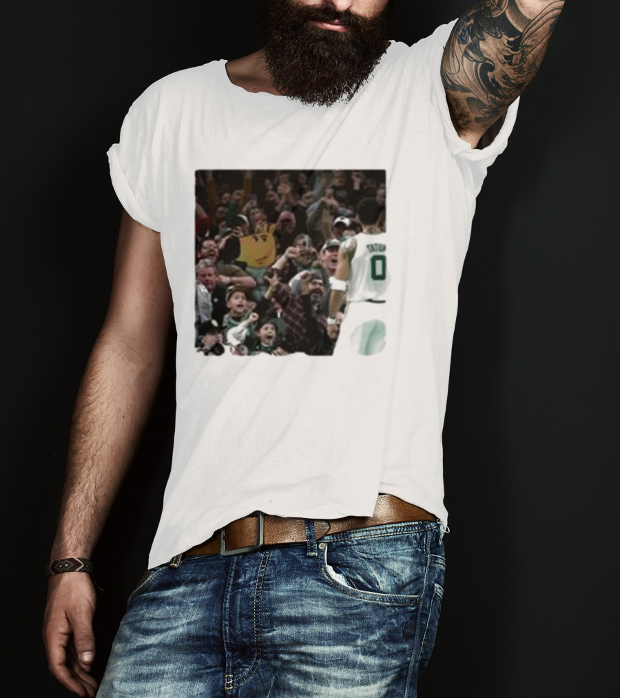 Chill Guy Dog Celtic Boston Tatum 0 Fan Crowd T-Shirt