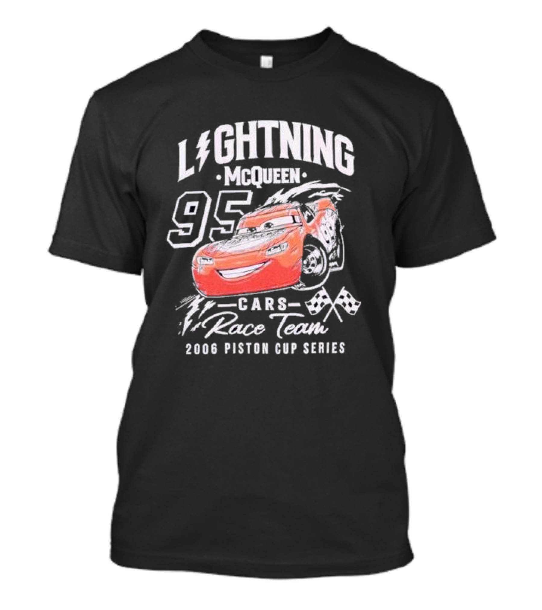 Lightning McQueen 95 Cars Race Team 2006 Piston Cup Series T-Shirt