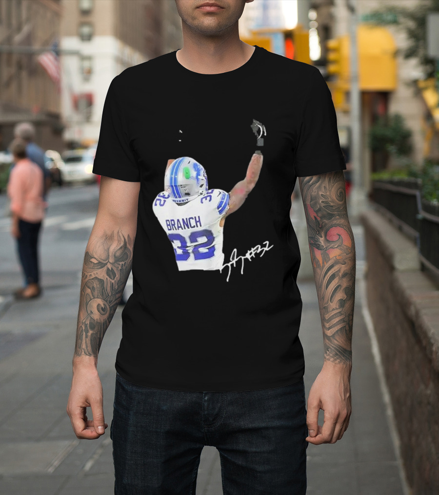 Lions Branch 32 Middle Finger Gesture T-Shirt