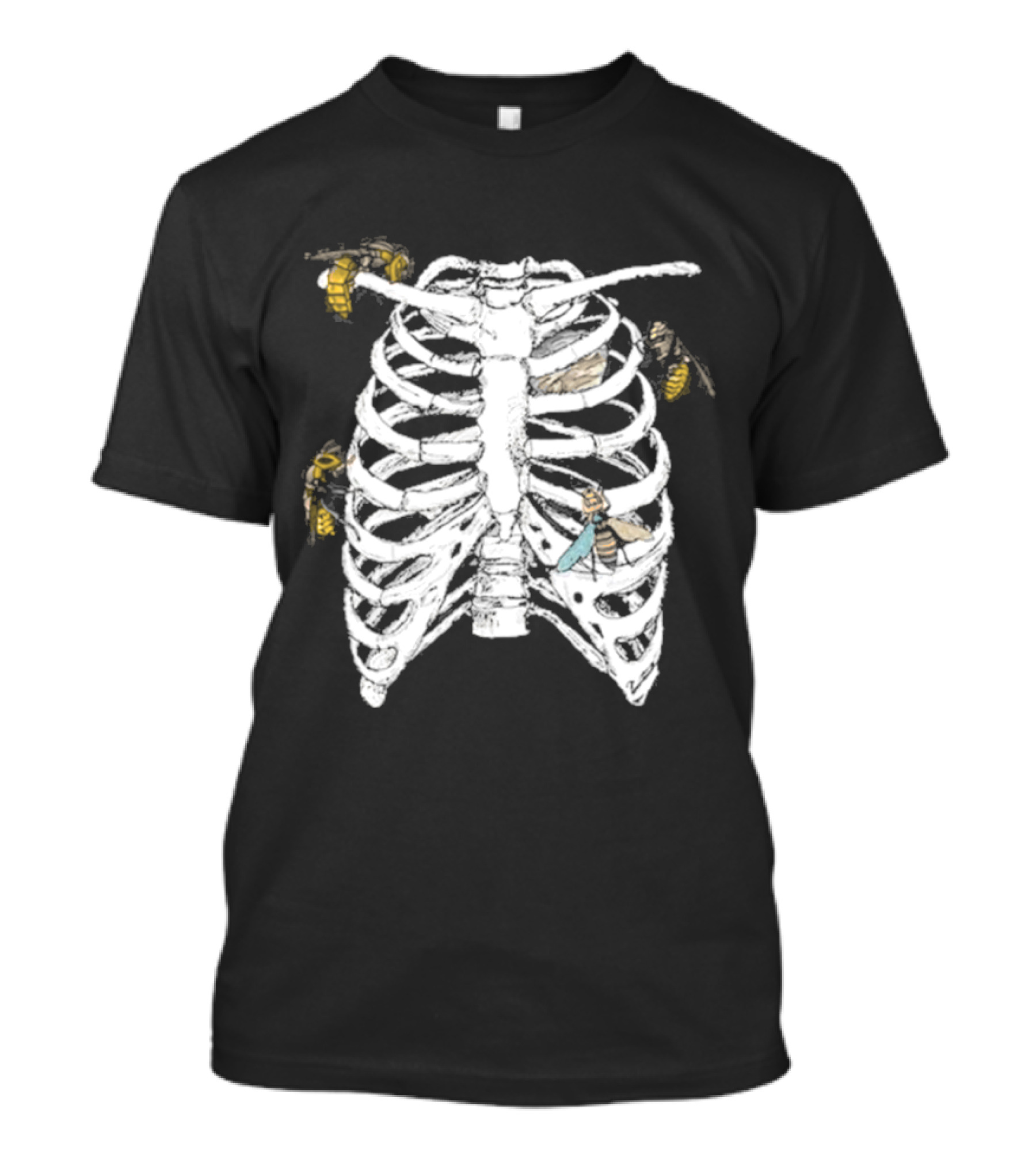 Happenstance Haven His Ribcage With Hornets Nest Inside T-Shirt