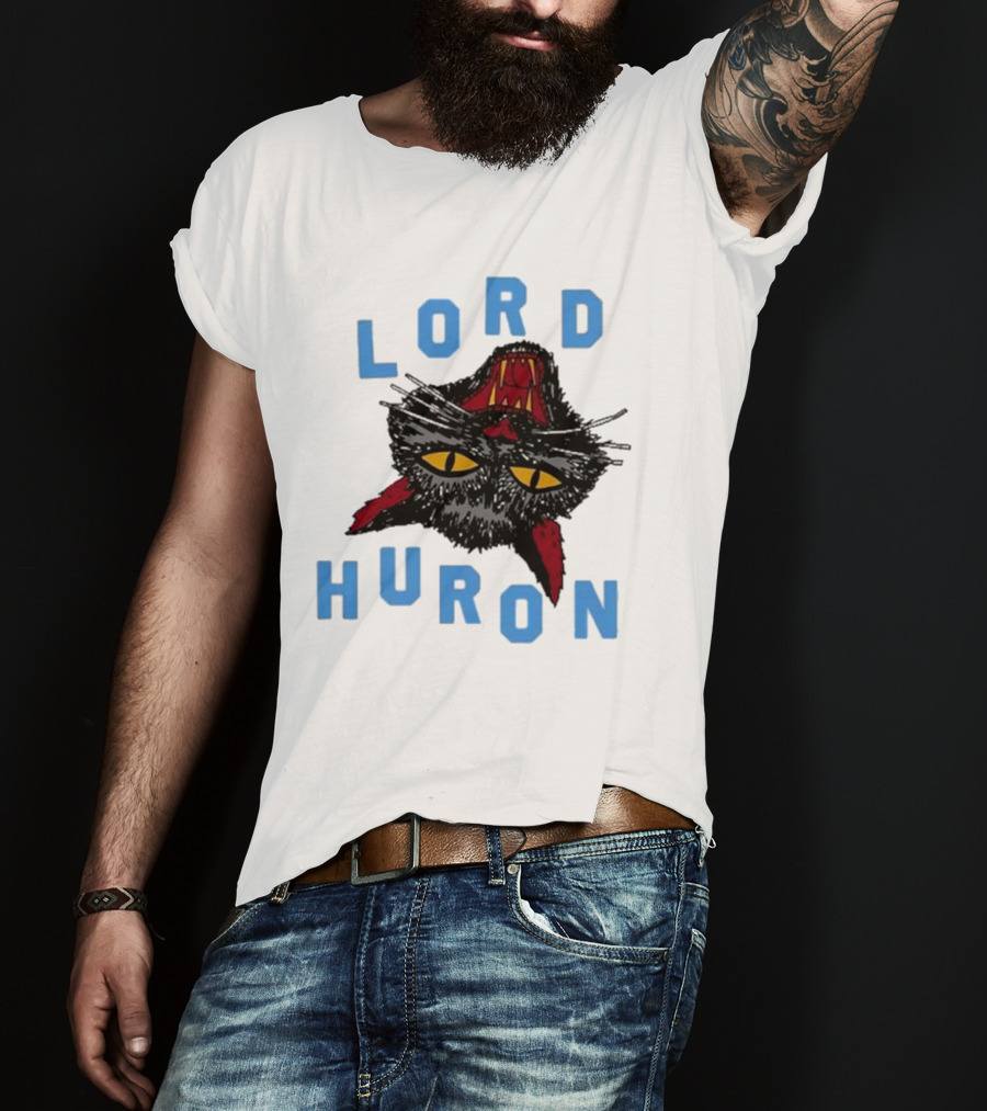 LORD HURON Upside Down Cat T-Shirt