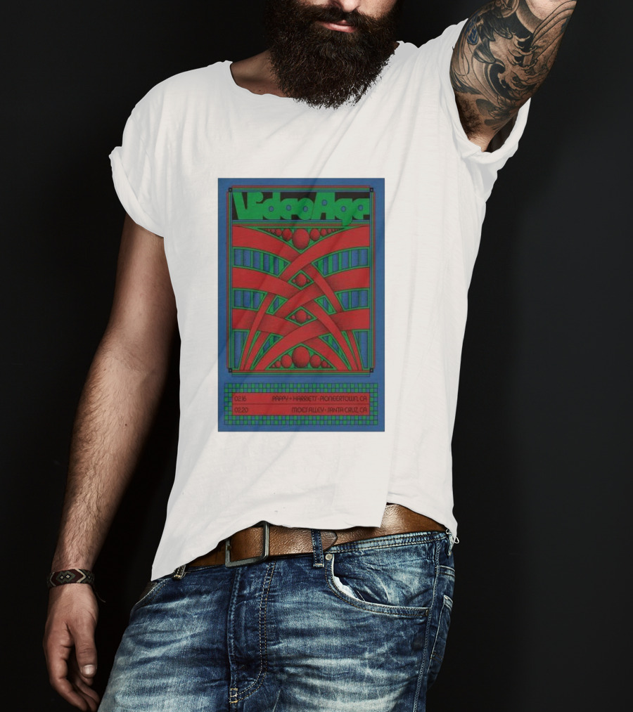 Video Age Pappy Harriet's Pioneertown Moes Alley Santa Cruz Feb 16 20 2025 T-Shirt