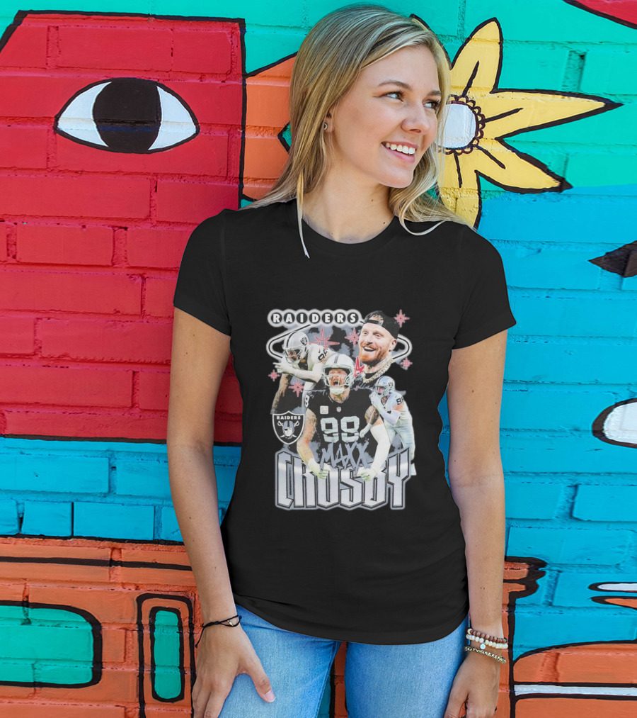 Maxx Crosby Raiders NFL Football Star Las Vegas Player T-Shirt